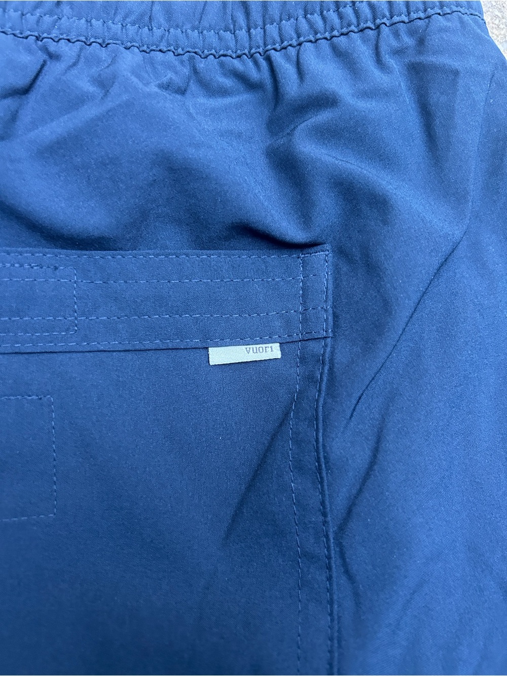 Vuori Men’s Navy Performance Shorts | Drawstring Elastic Waist Size XL - Picture 7 of 9